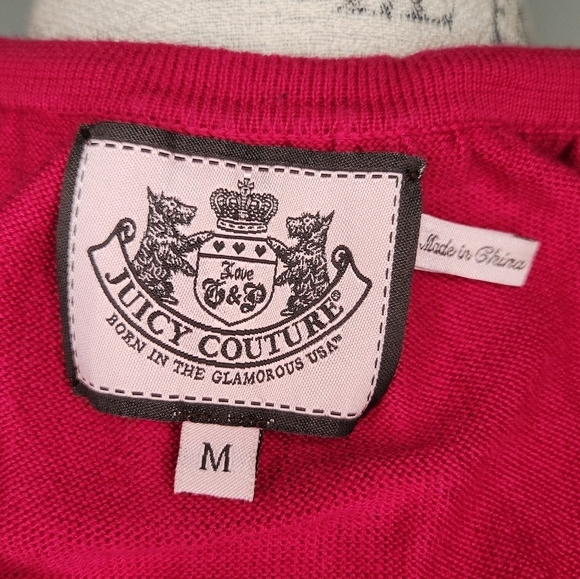 Vintage Juicy Couture Hot Pink Cardigan - Picture 10 of 11